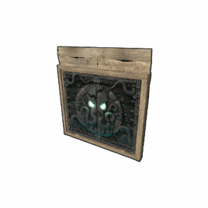 Tomb Of The Octopus Wooden Double Door