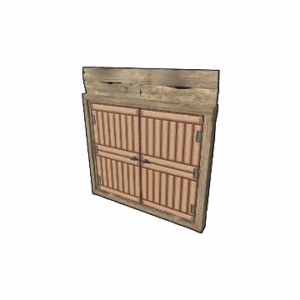 Pixel Wooden Double Door