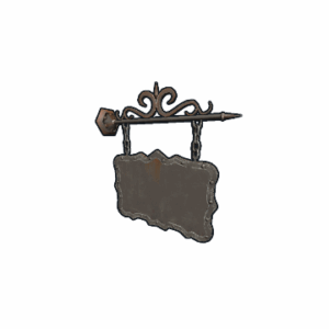 Two Sided Ornate Hanging Sign