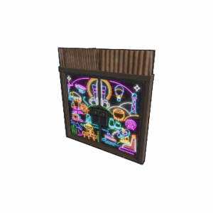 Neon Vibes Double Metal Door