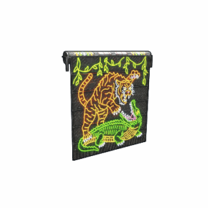 Neon Jungle Rule Garage Door