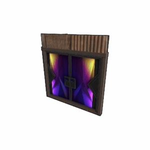 Tempered Sheet Metal Double Door