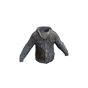 Denim Studded Hoodie