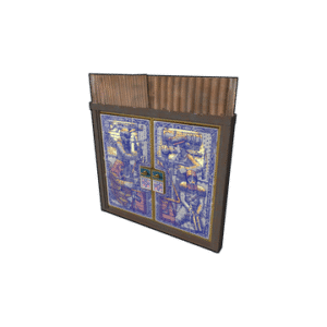 Porcelain Sheet Metal Double Door