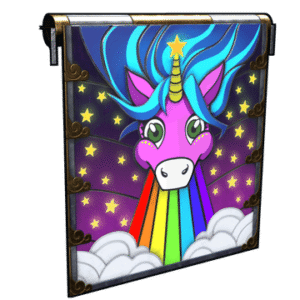 Rainbow Pony Garage Door
