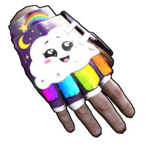 Rainbow Pony Roadsign Gloves