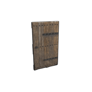 Riveted Wooden Door